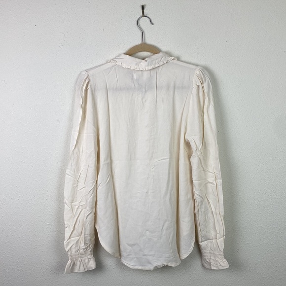 NWT Band of the Free | Denise Cream Ruffle Collar Top S - Picture 13 of 13